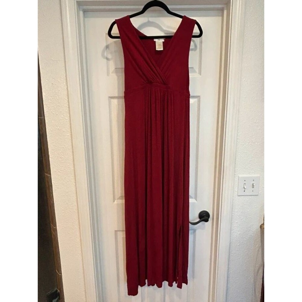 Matty M Red Sleeveless Maxi Dress, Size M - Picture 2 of 8